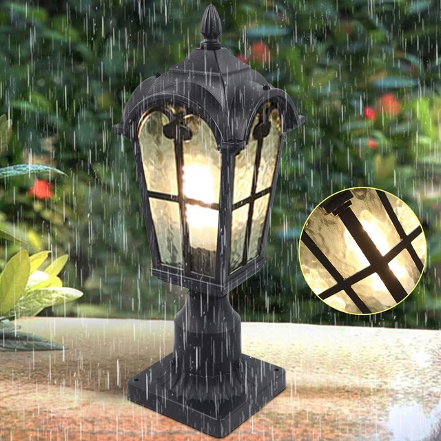 POST POLE LIGHT Electric Exterior Lamp Post Light Driveway Outdoor