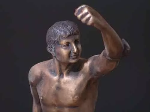 Bronze Olympian Man Early Greek Olympic Symbol Sculpture