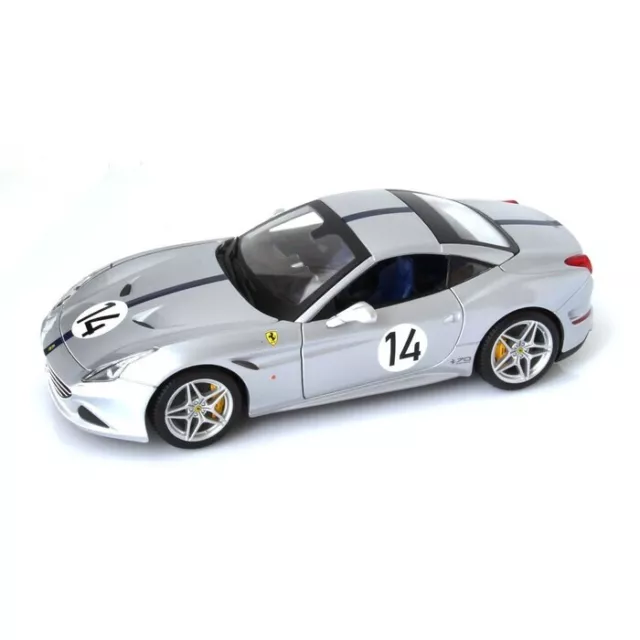 Ferrari California T Hot Rod Silver # 14 70Th Anniversary 1:18 By Bburago 76103