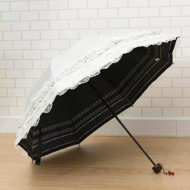 Umbrella Trvel Folding Ultraviolet-proof Outdoor Princess Prop Women Rainy Day