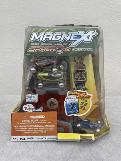 Mega Bloks Magnext Spheron Triple Launcher & Cars Set NEW OPENED