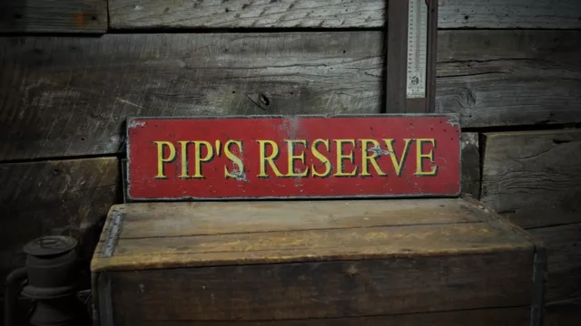 Custom Place or Reserve Sign - Rustic Hand Made Vintage Wooden Sign
