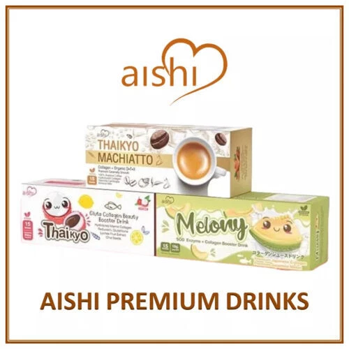 AISHI THAIKYO MACCHIATO Thaikyo Lychee Thaikyo Melony Collagen Booster  Drink $35.00