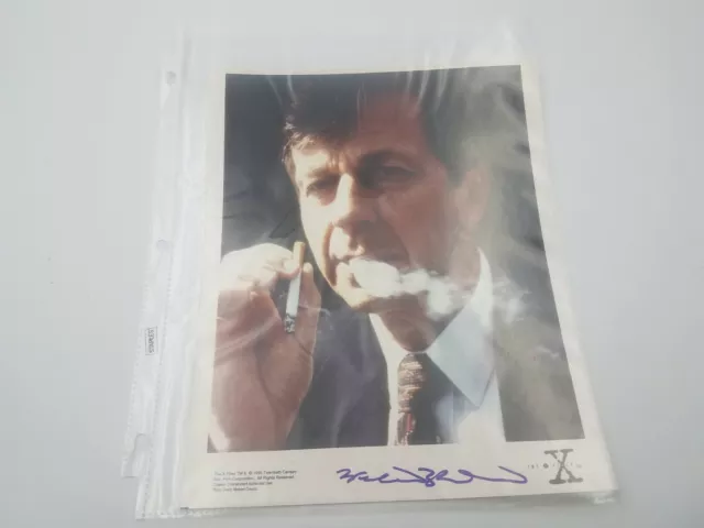 WILLIAM B. DAVIS signed THE X-FILES/CIGARETTE-SMOKING MAN 8x10 photograph