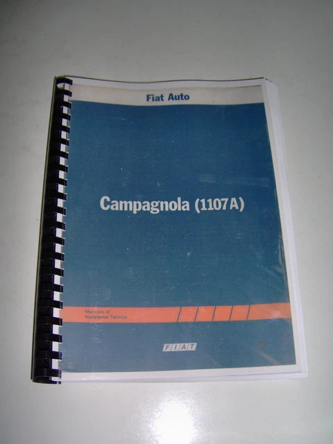 Libretto Dati per le riparazioni auto Fiat 500, 1968. Condizioni mediocri