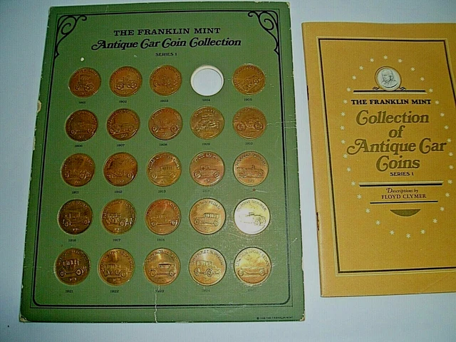 FRANKLIN MINT ANTIQUE Car Coin Collection Series1 Automobile Collection