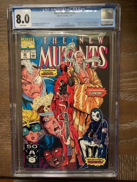 New Mutants #98 CGC 8.0 First Appearance of Deadpool Marvel Comic Book