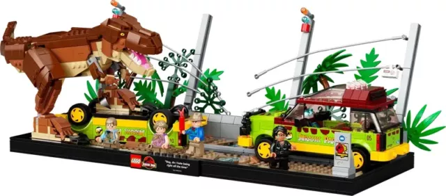 LEGO® 76956 Jurassic World Park Ausbruch des T. Rex Dinosaurier Dino Diorama EOL 2