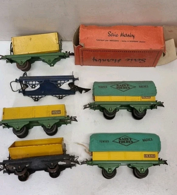 17310 LOT DE 3 WAGONS MARCHANDISE HORNBY RAILWAY HO EN BOITE - CC2R