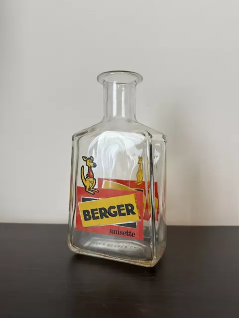 Carafe À Eau Anisette Berger Publicitaire Ancien 2