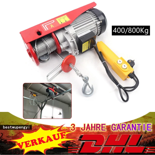 Copertura di sollevamento corda 400/800 kg cavo bottiglia elettrico Seilwin cavo a fune gru verricello ascensore