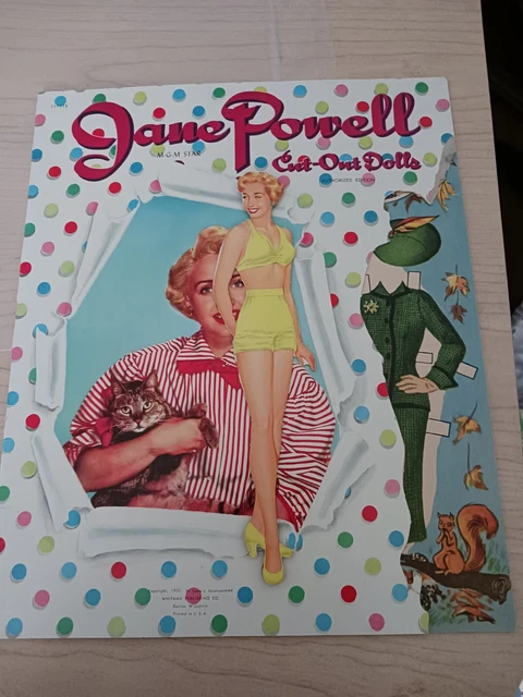 Jane Powell Two Very Nice Partially Cut Sets From 1953 & 1952 Whitman 1171
