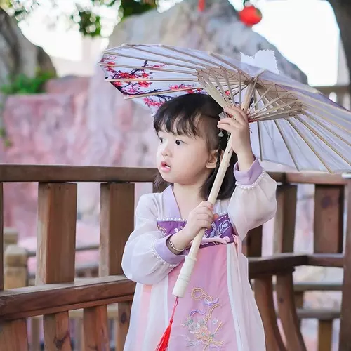 Silk Cloth Oil Paper Umbrella Rain Women Decor Ancient  Chinese Cheongsam Dance