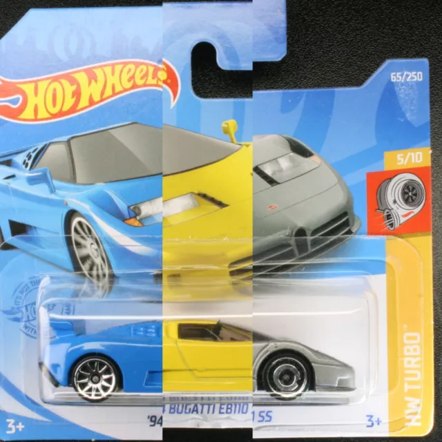 3x Hot Wheels®  HW Turbo/exotics ´94 Bugatti EB110  5/10 65/250 konvolut rar lot