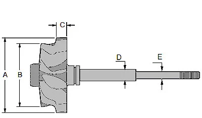 Roue de turbine Pelton, 15 cuillères à soupe, non assemblée 300