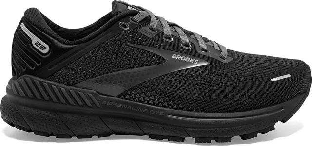 Brooks Women's Adrenaline GTS 22 Support Running Shoes Black Size 13