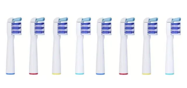 8 Cabezales de Recambio compatibles con cepillos eléctricos Oral B - Trizone