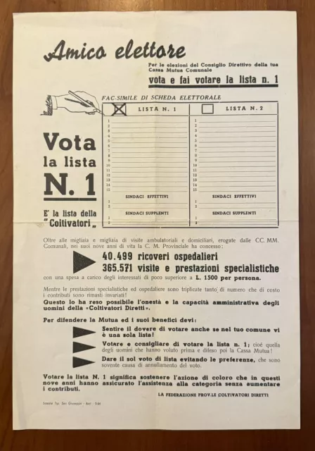 Volantino invito a votare