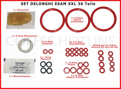 DELONGHI ESAM O-RING GUARNIZIONI magnifica Primadonna Set 36 pezzi 