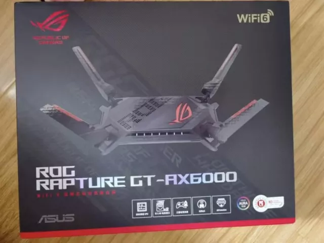 ASUS ROG Rapture GT-AX6000 Dual-Band Gaming Router WiFi 6 Dual 2.5G Ports