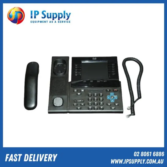 Cisco CP-8961-CL-K9 Unified VoIP IP Video Business Phone 1YrWty TaxInv