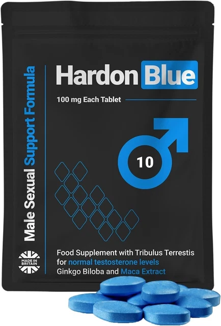 HARDON BLUE 10 Performance Supplements for Men, Extra Strong UK £16.89