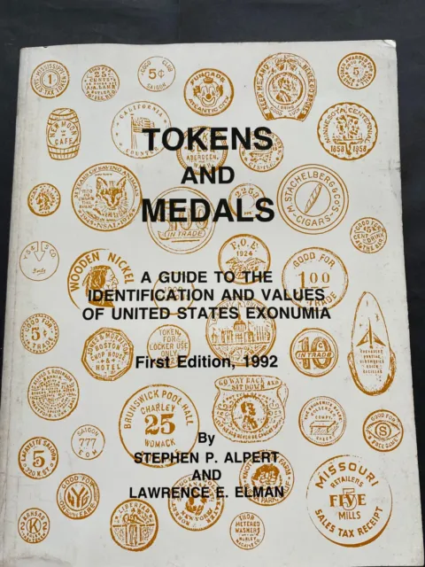 TOKENS AND MEDALS 1992, Identification/Value Guide To U.S. Exonumia, 298pgs