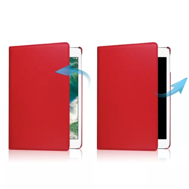 Housse Etui Rouge pour Apple iPad Pro 10.5 / Air 3 Coque Support Rotatif 360° 3