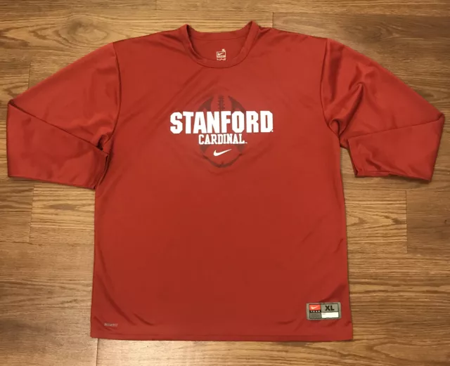 Vintage Nike Fit Dry Stanford Cardinal Training Shirt Mens XL