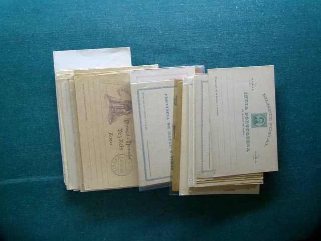 Schöne Sammlung von Ganzaschen aus Portugiesische Kolonien, alle nicht gereisen