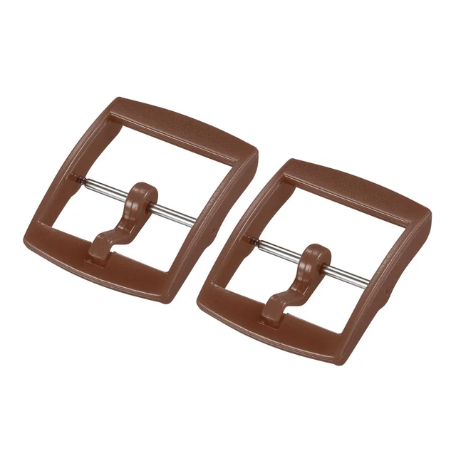 Orologio Cinturino Fibbia Plastica Fibbia per 20mm Larghezza Marroni 2pz