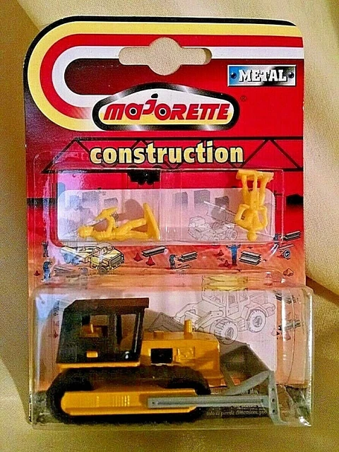 Véhicule chantier miniature bulldozer travaux publics Majorette