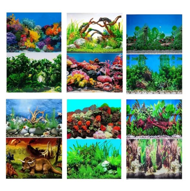 Aquarium Fish Tank Background Backdrop Poster - 2 to 10 FT Length 50cm High