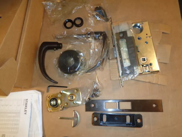 Stanley / BEST 45H-0-L Privacy Mortise Lever Commercial Door Lock oil rub bronze