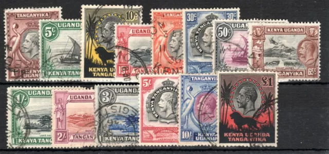 Kenya, Uganda E Tanganica 1935-37 Set a Sg. 275-85 Fu Cds