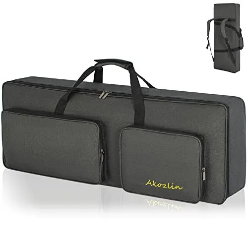 AKOZLIN 49-Key Keyboard Bag Portable Padded Keyboard Case36.6”×14.2”×4.8” Ele...