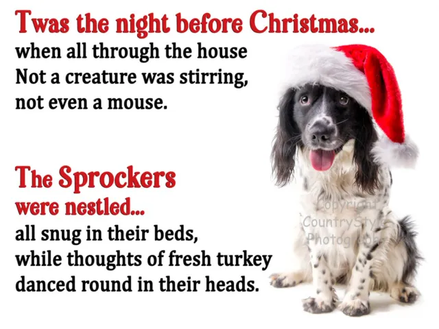 Sprocker Spaniel Funny Flexible Fridge Magnet Christmas Gift Friend or Family