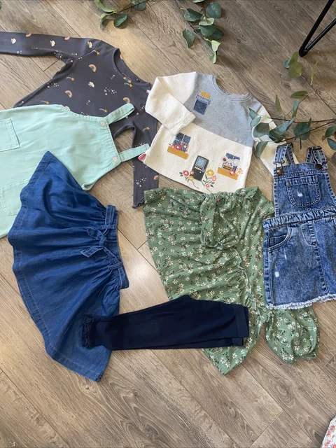 NEXT girls autumn winter bundle pinafore jumper skirt leggings 2-3 years