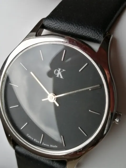 orologio CK Calvin Klein K26211 00 donna acciaio pelle nero minimal chic classic 2