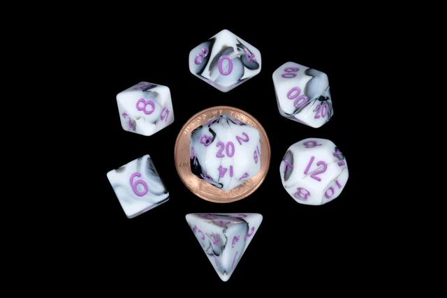 Metallic Dice Games 7-Set Mini: MBL w/PU Numbers (US IMPORT)