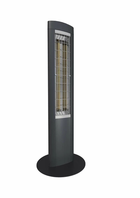 Transportierbarer Infrarot Heizstrahler Stand Heizer Solamagic Z1 1400 Watt Grau