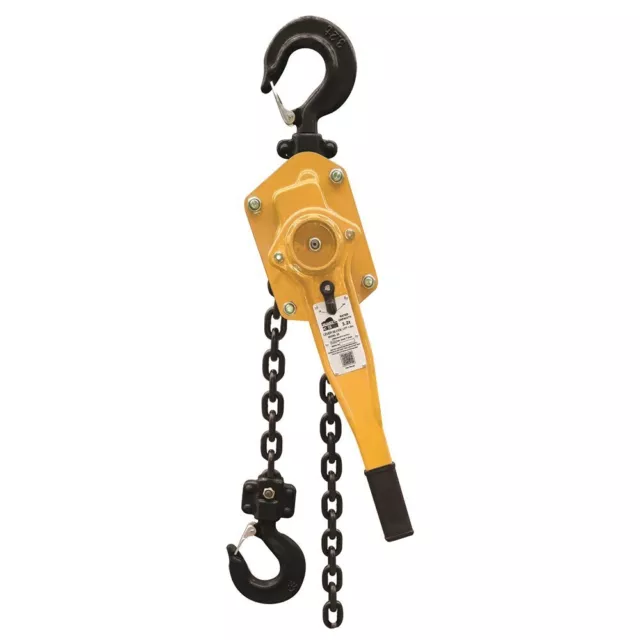 Beaver 506320 3S Heavy Duty Industrial Manual Lever Block 3200kg 1.5m Yellow