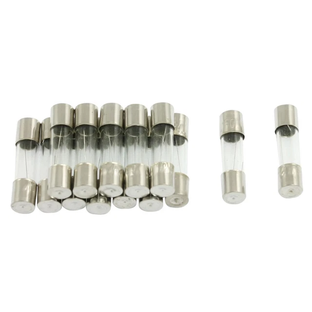 15 Pcs 250V 3A 5mm x 20mm Type Coup rapide Verre rapide Fusibles Tube