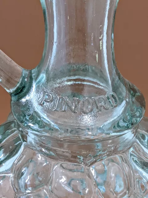 Vintage Wine Glass Jug Grape Design Pinord 12” 3