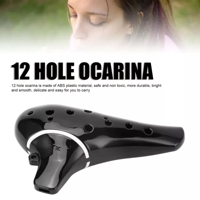 12-Loch-Ocarina-Instrument Tragbares Keramik-Alt-C-Flötenblasinstrument Für