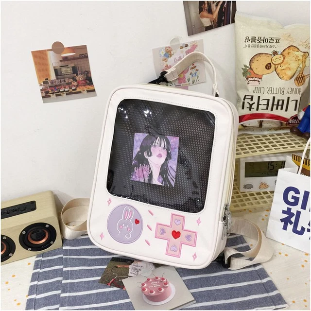 Cute Clear Ita Backpack Display Rucksack Women Shoulder Bags Bunny Girls Lolita