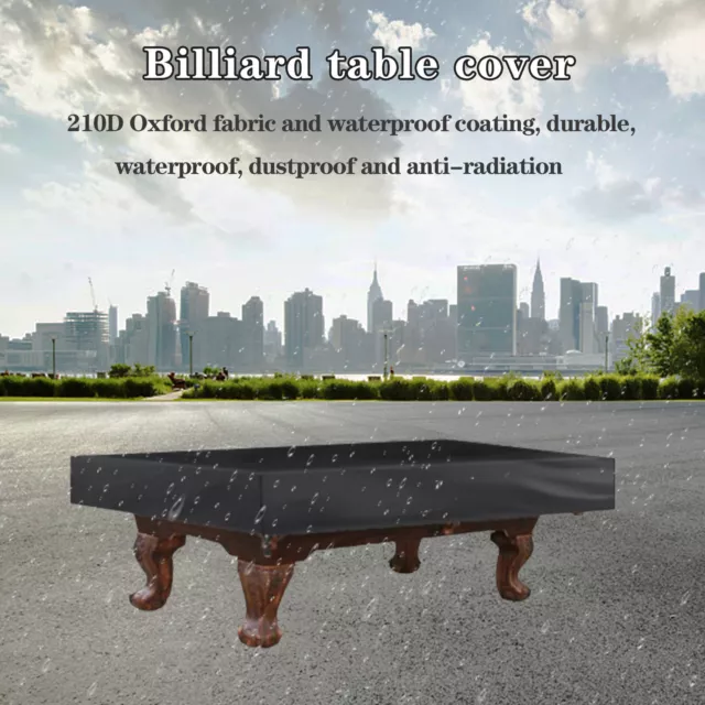 8ft Pool Table Dust Cover Waterproof Billiards Table Cover Protector Dustproof