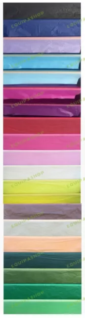 500 sheets COLOURED PREMIUM BULK TISSUE PAPER 750 x 500mm colour wrapping 2