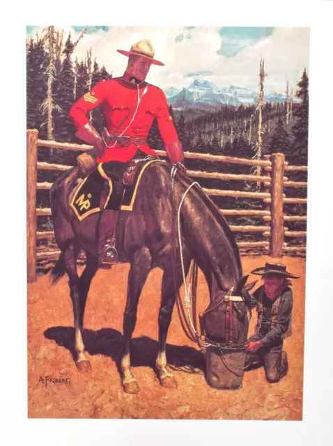 Royal Canadian Mounted Police reproduction prints- set of 4 by Arnold Friberg