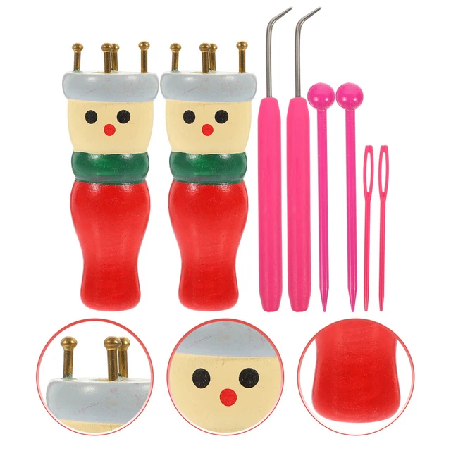 1 Set Strick -Webstuhlspielzeugwolle Crafts Strickstrickmaschine Home Strickwerk